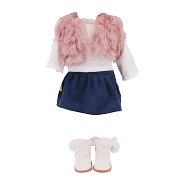 Professional 18 Inch Doll Clothes Collection - Fashionable Outfits with Detachable Accessories, Perfect for American Girl Dolls & DIY Dress-Up Play, 100% Cotton Mix,A