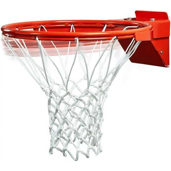 Professional 180º Heavy Duty Breakaway Basketball Rim，18 inch Single Spring Flex Rim Goal Replacement fit Indoor and Outdoor Backboard