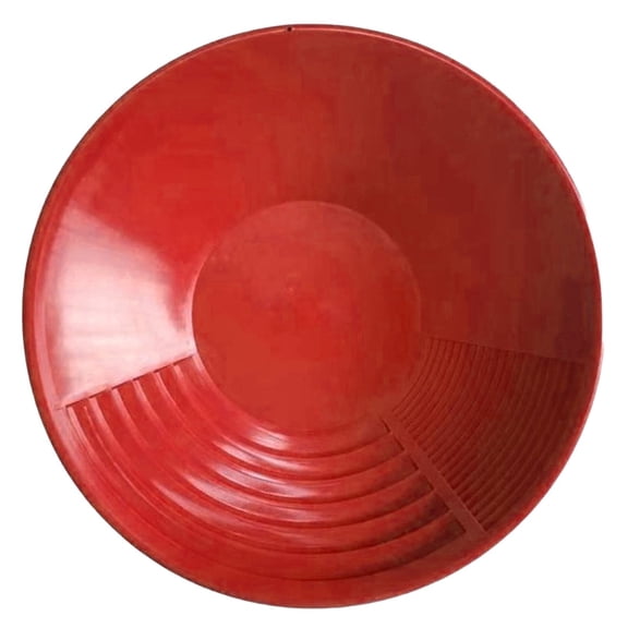 Professional 19 Inch Gold Pan with Multiple Riffles - Prospecting Pan for Effective Gold Separation - Outdoor Mining Equipment for River Dredging, Sluicing and Recreational Gold Panning