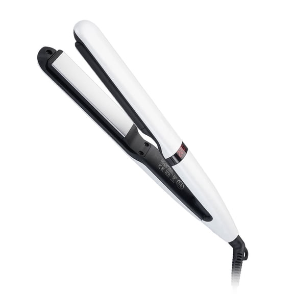 Professional 2 in 1 Ceramic Hair Straightener Curler, Ionic Thermal Flat Iron with 10 Digital Adjustable Heat Levels & Smart LED Display, Fast Heating Styling Tool for Smooth Hair, Waves and Curls 