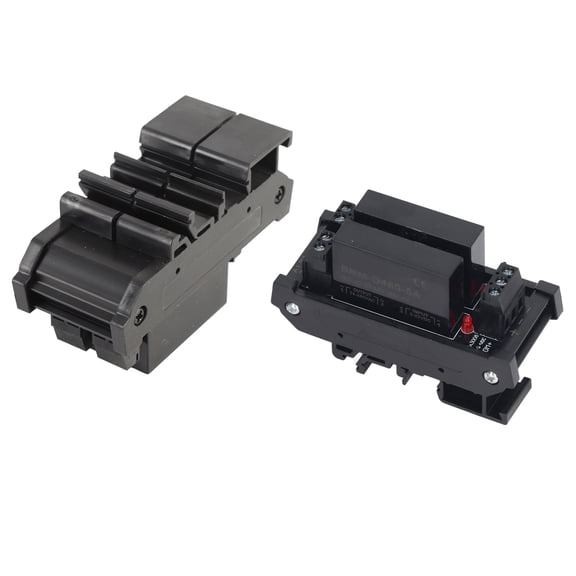Professional 2-Channel Solid State Relay Module Mini DIY Dual Rail Mounting Relays 5-8A 24-480VAC Load / Input 3-32VDC (10 x 8 x 6 inches / 25.4 x 20.3 x 15.2 cm)
