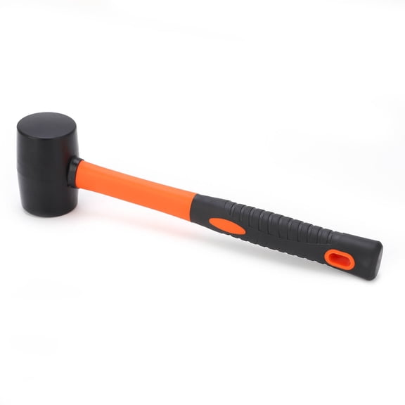 Professional 2-Color Handle Plastic Mallet - Non-Marring Striking Tool for Carpentry, Flooring, and Leather Crafts (10.6 inches / 27 cm)