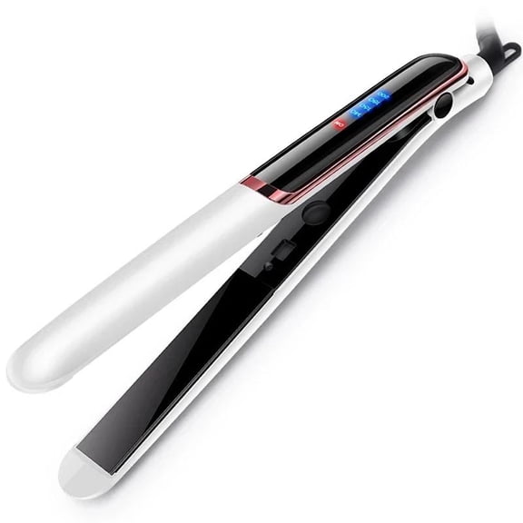 Professional 2 In 1 Hair Straightener Curler With Lcd Display 10S Fast Heat Electric Ceramic Hair Straightener And Curler