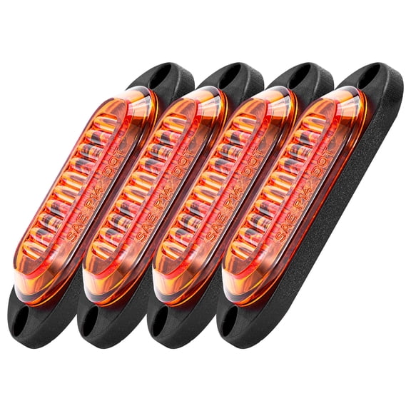Professional 2 LED Running Board Light Trucks Trailers 12-24V Voltages Waterproof Housing Clear Visibility Safety Light