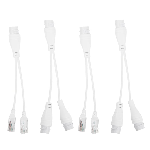 Professional 2-Set POE Splitter Separator Adapter Cable for CCTV Video Transmission, 1 to 2 Waterproof Rainproof Network Injector System Connector (17.00 x 12.00 x 2.00 Inches / 43.1 x 30.5 x 5.1 cm)