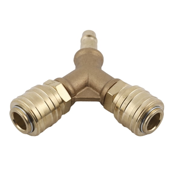 Professional 2-Way NW7.2 1/4AG Compressed Air Coupling with Two Couplings