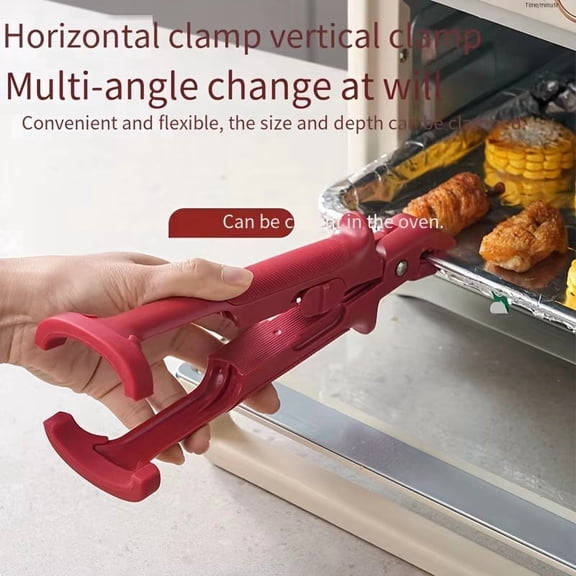 Professional 2 in 1 Heat-Resistant Bowl & Plate Lifter Tongs, Non-Slip Kitchen Gripper for Serving Hot Dishes, Anti-Scald