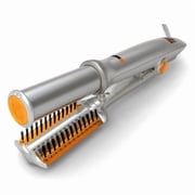 Professional 2-in-1 Rotating Hair Styler and Curler, Ceramic Ionic Hot Iron for Smooth Straightening and Voluminous Curls, Automatic Rotating Barrel with Heat Protection, Salon Quality Results