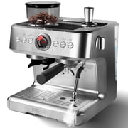 Professional 20 Bar Expresso Machine   Built-in Grinder. 30 Grind Settings   Milk Frother. PID Temp Control. 2.8L Tank   Ideal for Latte. Cappuccino