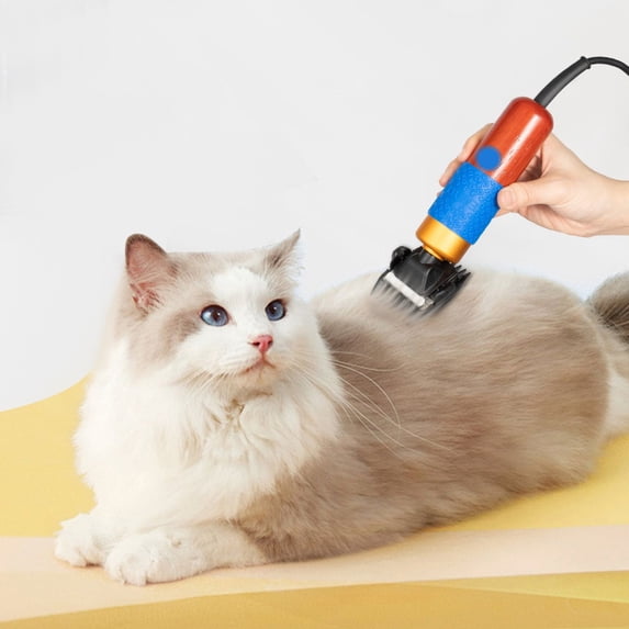 Professional 200W Pet Grooming Clippers with Low Noise Motor, Durable Zirconia & Stainless Blades, 2 Guide Combs & Carry Case – Home Dog, Cat, Goat & Alpaca Hair Trimmer