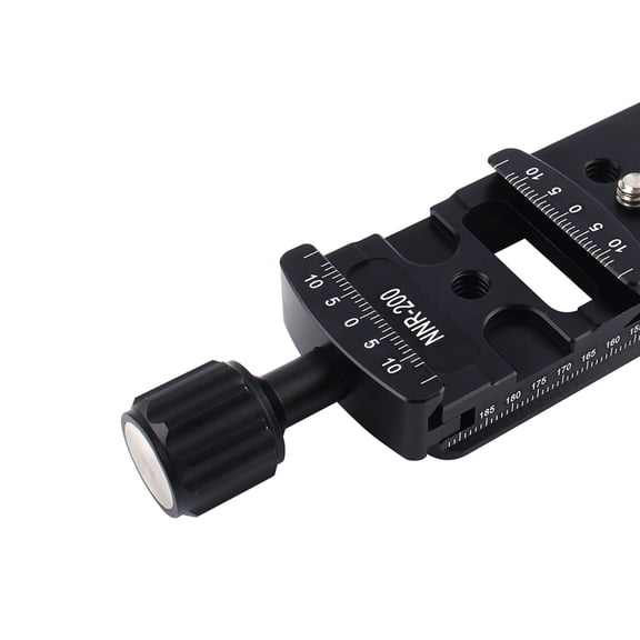 Professional 200mm Rail Nodal Slide Plate Dual Dovetail Quick Release Clamp for Camera Macro Panoramic Photography Dual Safety Stops Aluminum Alloy Mount 7.87 inches / 20.0 cm