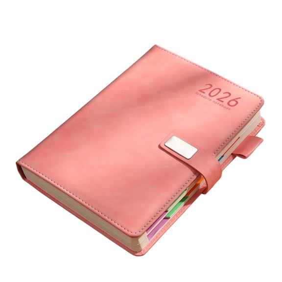 Professional 2026 PU Daily Planner 400 Pages Dated 2026 Academic Planner with Colored Monthly Labels For Daily Planning