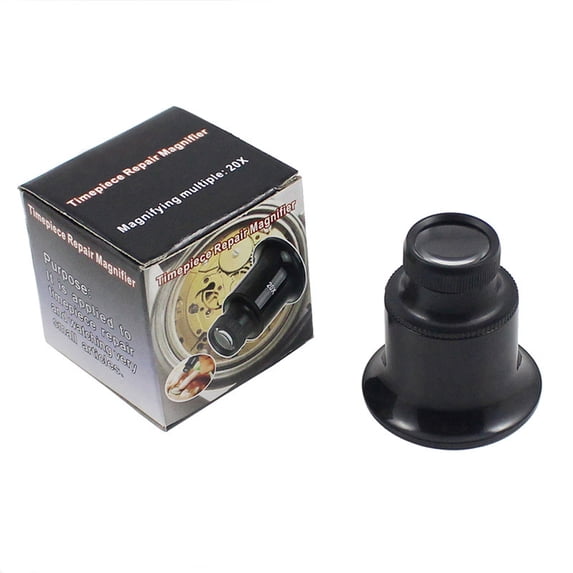 Professional 20x Magnifyings Glass Watch Repair Tools Magnifyings for Jewelry Portable Monocular Magnifier