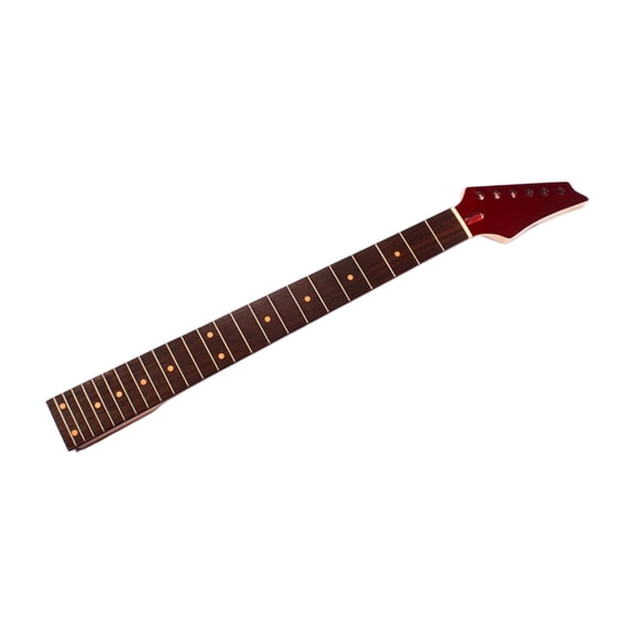 Professional 24 Fret Electric Guitar Headstock Replacement Guitar Neck with Fretboard Replacement Part Enduring