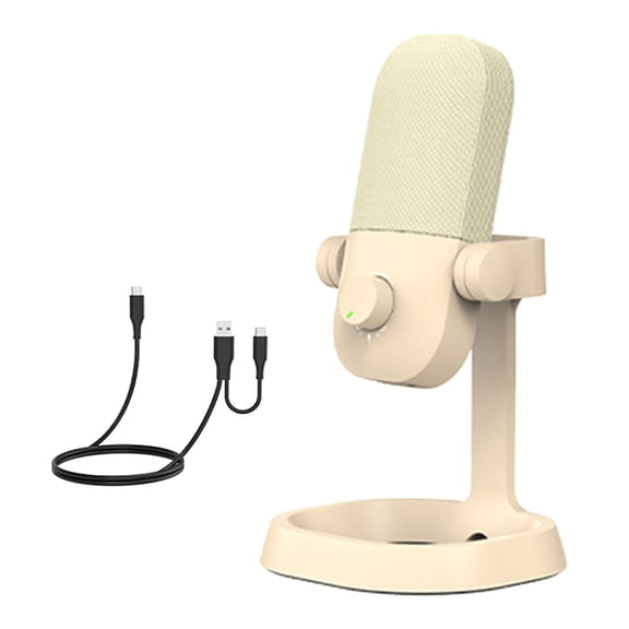 Professional 24Bit 192KHz Studio Condenser Microphone With Real Time Monitoring And Reduction For Podcasting