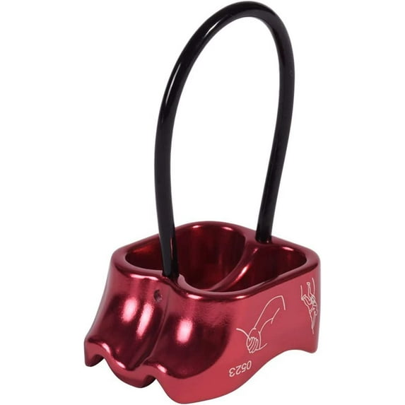 Professional 25 KN Rappel ATC Belay Device Aluminum V-grooved Rock Climbing Belay Device Rappelling Descender Safety Equipment