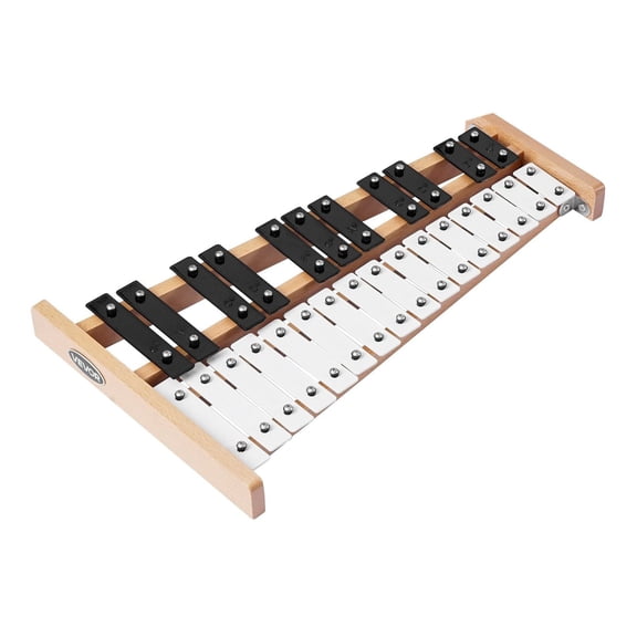 Professional 27 Note Glockenspiel Xylophone Percussion Instrument with Metal Keys 4 Mallets Carrying Bag for Adults Kids Music Teaching