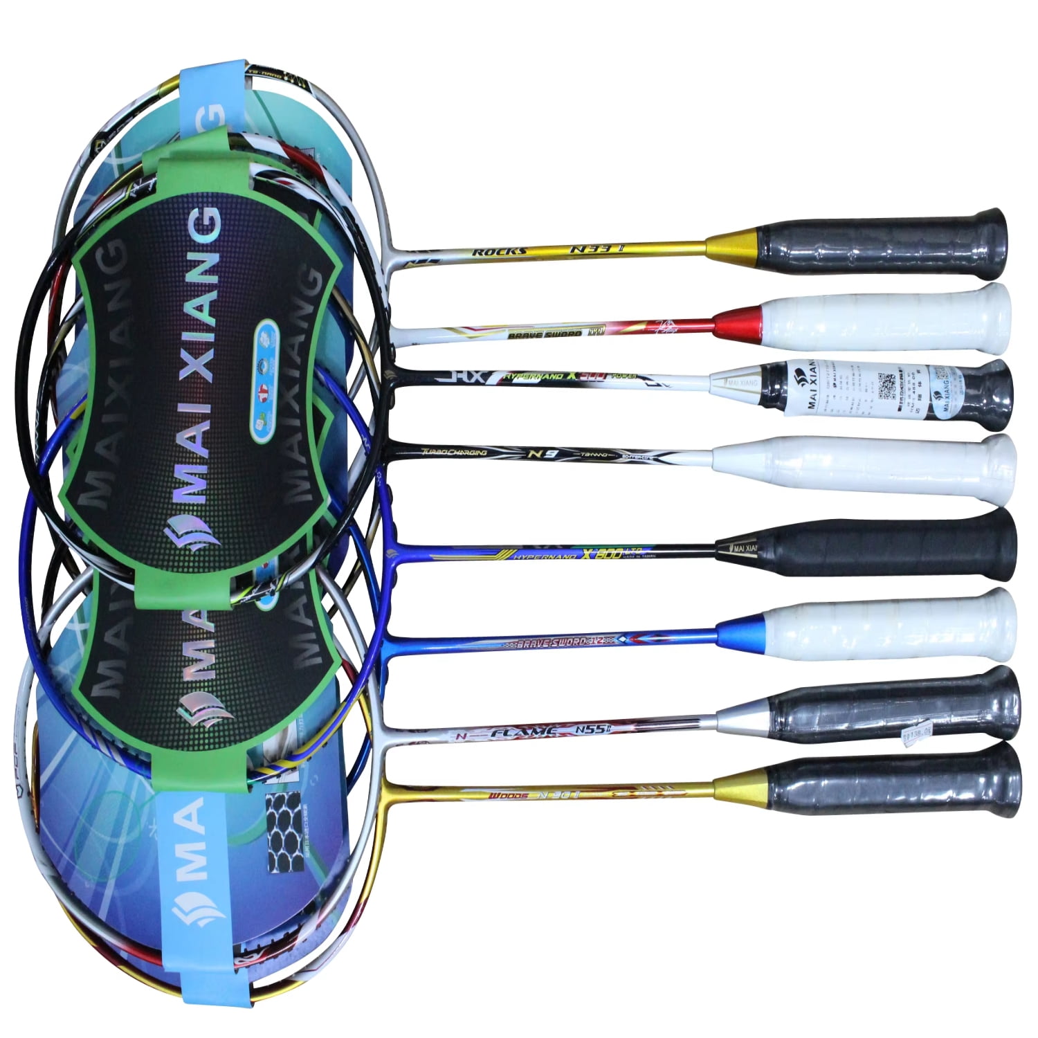 Professional 28 pouds Carbon Badminton Rackets Set of 2 for Expert