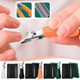 thumbnail image 1 of Professional 3-Piece Angled Toenail Clipper Set - Tools with File for Efficient Grooming Care, 1 of 7