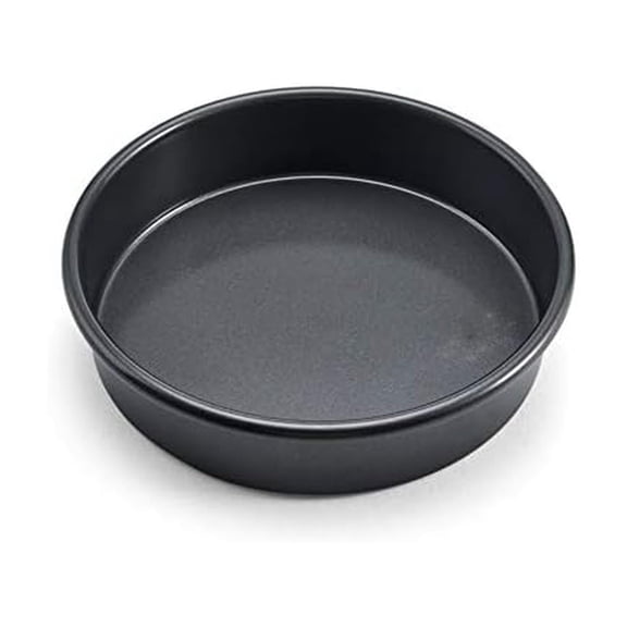 Professional 3-Piece Round Cake Pan Set - 6, 8, and 10 Inch Nonstick Carbon Steel Baking Pans, 2 Inches Deep, for Layered Celebration Cakes and Tiered Desserts