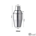 thumbnail image 1 of Professional 3-Piece Stainless Steel Cocktail Shaker Set, 16oz/550ml Bartender Kit With Leak-Proof Lid & Built-in Strainer For Martini, Whiskey, Mocktails, Bar Tools (350/750ml Options Available), 1 of 7