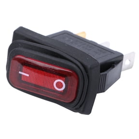Professional 3 Pin Waterproof ON/OFF Marine Rocker Light Power Switch, Red 15A 250VAC / 20A 125VAC High-Amperage 3-Pack Set (12 x 7 x 2 inches / 30.4 x 17.7 x 5.0 cm)