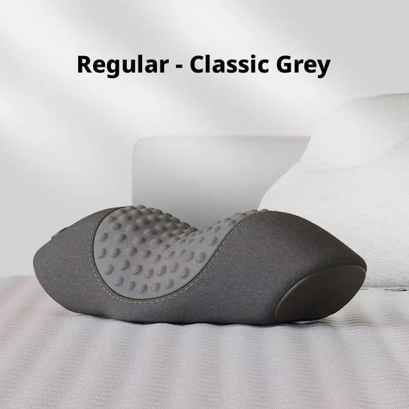 Professional 3-in-1 Heated Neck Stretcher with Vibration Massage, Ergonomic PU Foam Support Cloud for Daily Wellness and Relaxation, Intelligent Constant Temperature Heat, Home Office