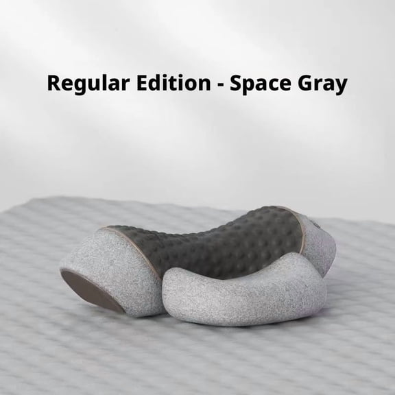 Professional 3-in-1 Heated Neck Stretcher with Vibration Massage, Ergonomic PU Foam Support Cloud for Daily Wellness and Relaxation, USB Graphene Warmth, Home Office Essentials