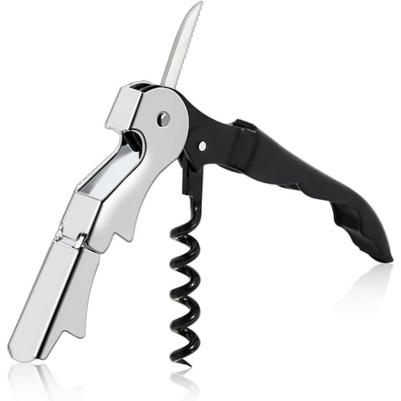 Professional 3 in 1 Waiter's Friend Stainless Steel Wine Bottle Opener Corkscrew