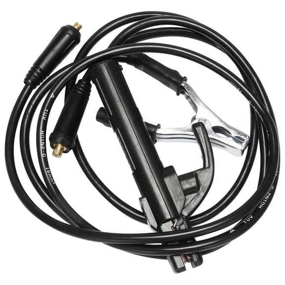 Professional 300A Ground Welding Earth Clamp Clip Set for Mig Tig ARC Welding Machine 1.5M Cable 10-25 Plug,1 * Welding clamp (1.5 m line) 1 * Ground clamp (1.5 m line),black