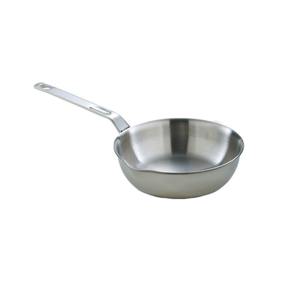 Professional 316 Stainless Steel Frying Pan Heat Retention Saucepan with Ergonomic Handle Kitchen Essential