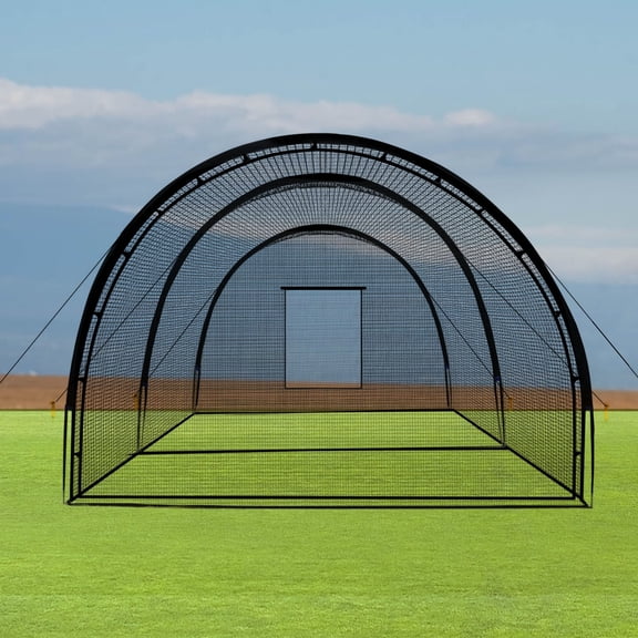Professional 32FT Baseball Batting Cage for Backyard – Complete Hitting Net with Durable Frame, Training Cage for Baseball, Softball & Golf – Ideal for Batting, Pitching & Swing Practice