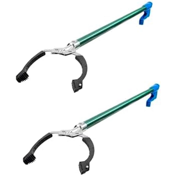Professional 36” Nifty Nabber, 2 Count, Reacher Grabber Tool, Trash Picker Upper, Built-in Magnet and Ergonomic Grip, Outdoor Claw Pickup, Reaching Assist for Seniors, Safely Perform Tasks