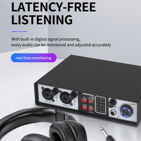 Professional 36bit 384kHz Audio Interface 2 in 2 Out Usb Sound Card Recording for Music Studio Microphone DJ Mixer