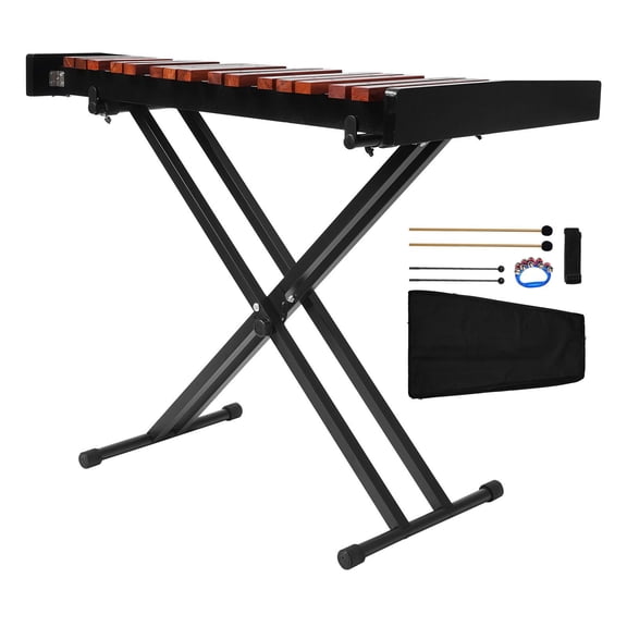 Professional 37-Note Xylophone Kit with Adjustable Stand, Mallets&Bag - Ideal for Adults& Learning Percussion
