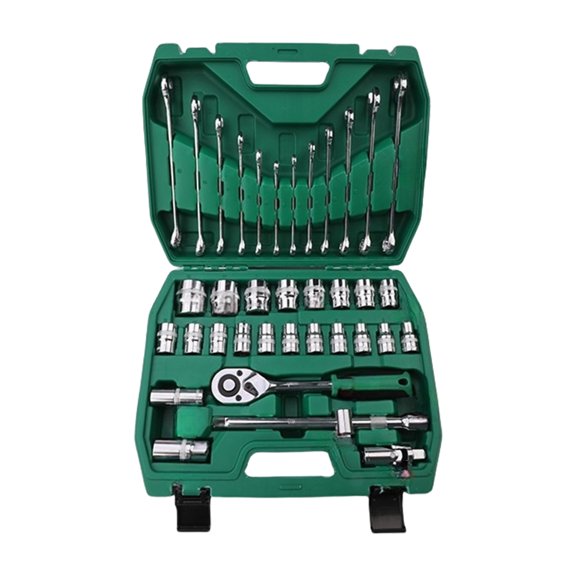 Professional 37Pcs Ratchets Spanner Socket Set 1/2inch Drive Screwdriver Bit Wrench For Car Repair