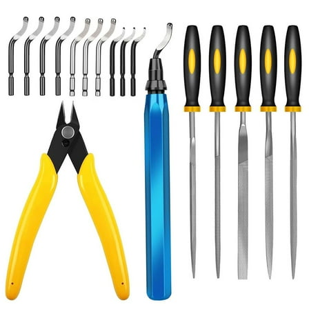 Professional 3D Print Deburring Tool Set Multi Material Blades