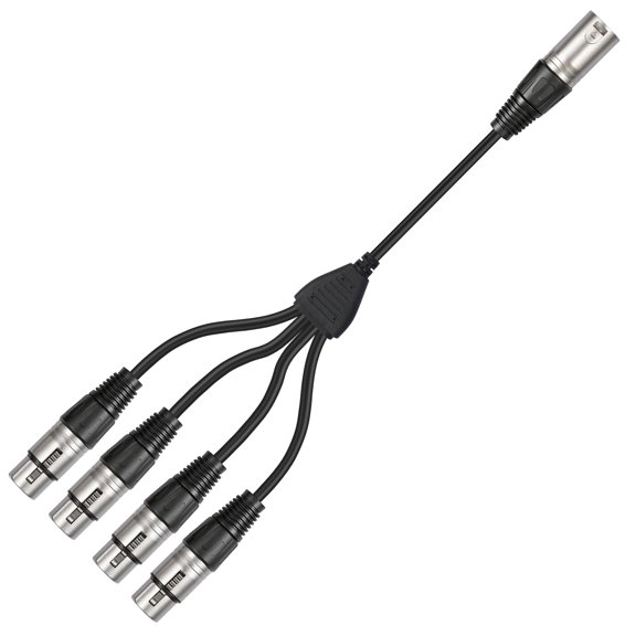 Professional 3Pin XLR Connectors Cable 1M 4F Metal Housing Studio Recording Live Sound Systems Signals Transfer