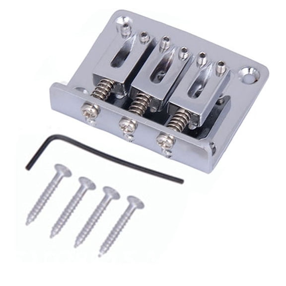 Professional 3String Electric Guitar Bridge for Cigars Box with Srews and Wrench