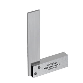 Professional 4" Engineer Steel Square - High-Precision 90 Machinist Tool with Wide Base & Laser-Etched Markings for Metalworking & Carpentry