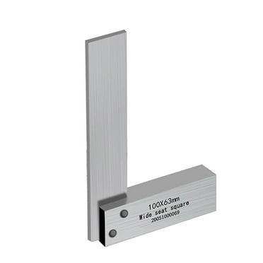 Professional 4" Engineer Steel Square - High-Precision 90° Machinist Tool with Wide Base & Laser-Etched Markings for Metalworking & Carpentry