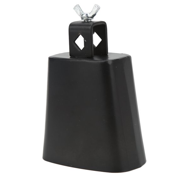 Professional 4-Inch Metal Cowbell Hand Percussion Instrument for Drum Set - Clear Tone Noise Maker