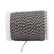 Professional 400D Multi-Filament Nylon Archery Bowstring Serving Thread Black/White, 393.7 ft / 120 m