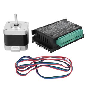 Professional 42 Stepper Motor Drive Set and TB6600 Motor Driver Controller 4A 0.4N.M 17HS4401S Electronic Component Module Kit (0.9 inches / 23.5mm)