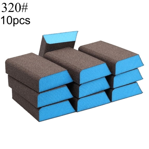 Professional 45° Angle Sanding Sponge Block - High-Density Trapezoidal Design, Dry/Wet Dual-Use, Precision Edge Sanding for Wood/Metal/Paint, Anti-Fatigue Ergonomic Grip
