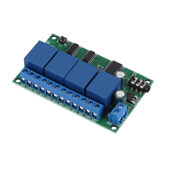 Professional 4Channel DTMF Relays Module DTMF Tone Signals Decoding Relays for Laboratory Equipment Remote Operates