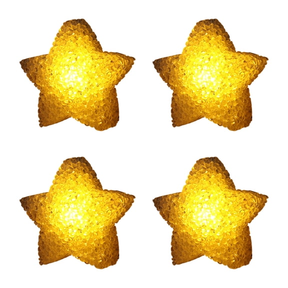 Professional 4PC Star Light Sticks for Dance Shows, Theater Home Decor LED Glowing Party Supplies