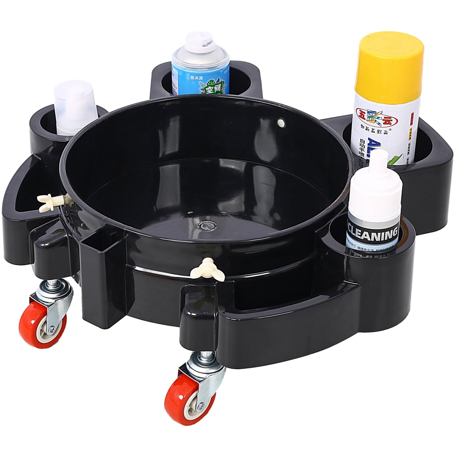 Professional 5 Gallon Rolling Bucket Dolly with Swivel Casters for Car