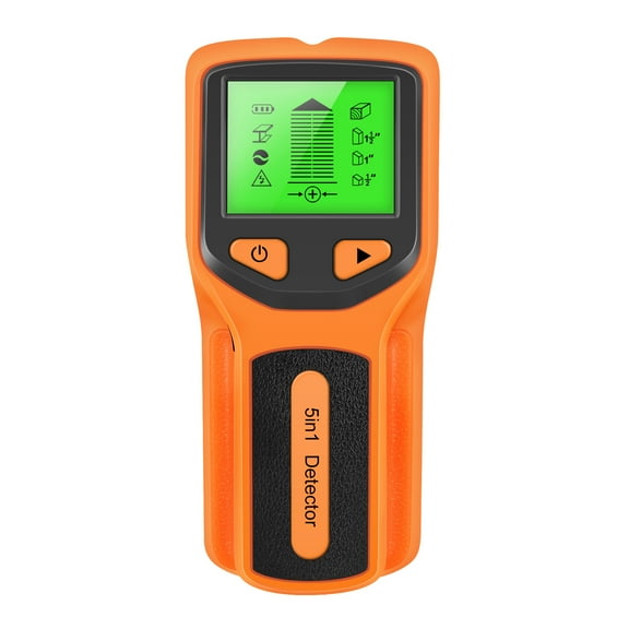 Professional 5-in-1 Wall Scanner And Stud Finder With LCD Display For Wood, Metal, Live Wires, Pipes Detection – Handheld Deep Sensing Tool For DIY Home Projects