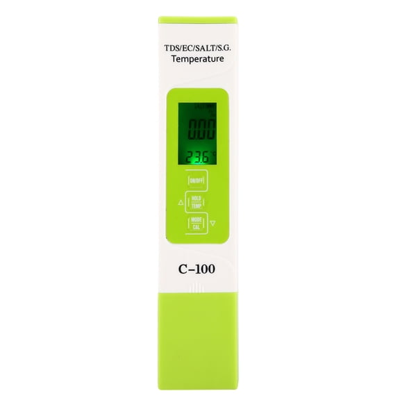Professional 5 in 1 Water Quality Tester for Salinity TDS EC Specific Gravity and Temperature / 16.0 x 12.0 x 2.0 inches